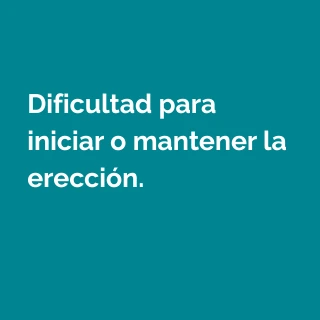 Dificultad para mantener la erección síntoma para acudir con especialista de urología en México